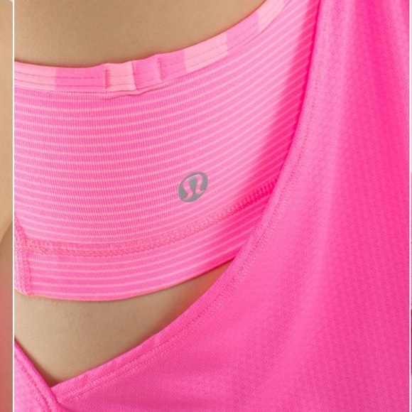 Lululemon Athletica Pink No Limits  2-in-1 Tank Top - Picture 3 of 3